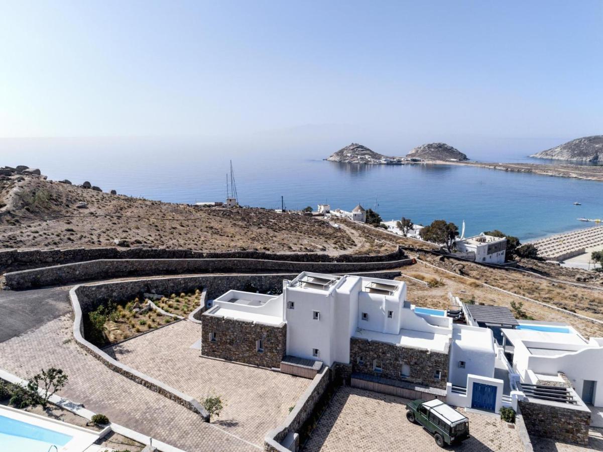 Villa Agapi, 2 Min Walk To The Beach & Heated Pool, By Red Windmill Villas Kalafatis Bagian luar foto
